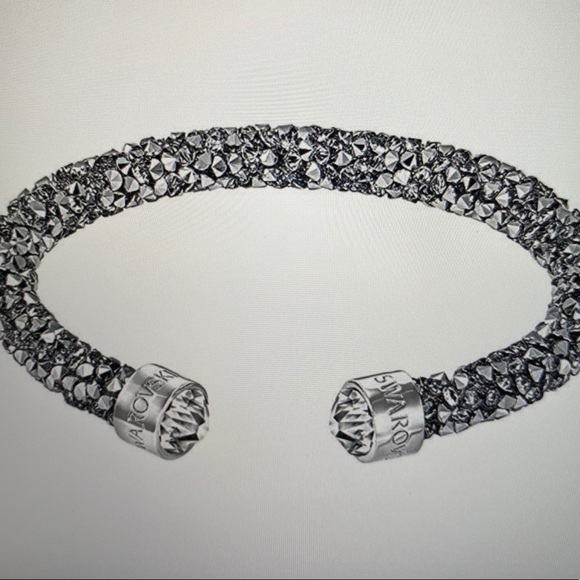 Swarovski Crystaldust Cuff Bracelet Grey, S Swarovski Crystaldust Cuff Bracelet Grey, S